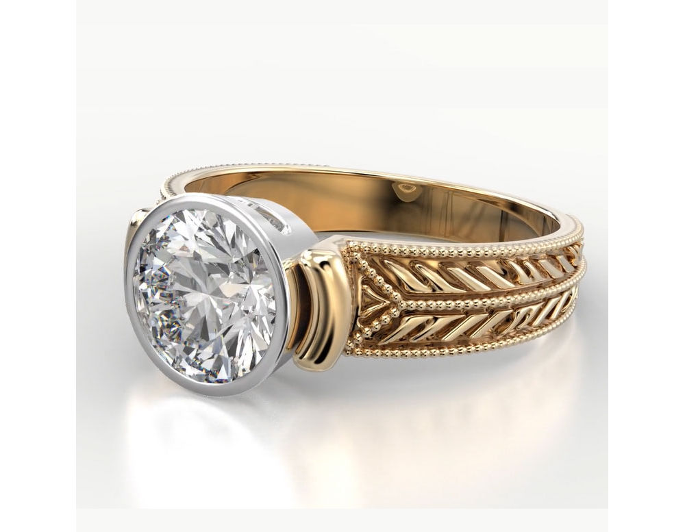 Romance Diamond Engagement Ring [MS130A-PR4] | USA Jewels