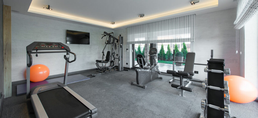 The High End Home Additions Set To Redefine Luxury Living In 2024   Bigstock Home Gym In Luxury Villa House 111801209 1024x470 