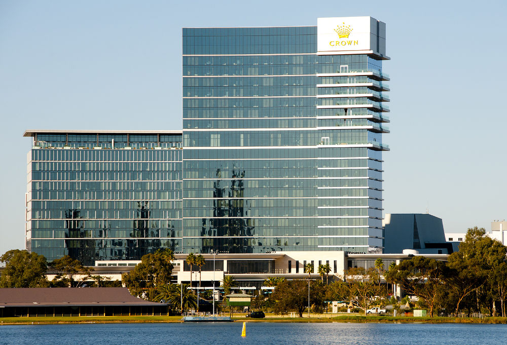 Crown building is a luxury hotel near the popular Burswood Casino