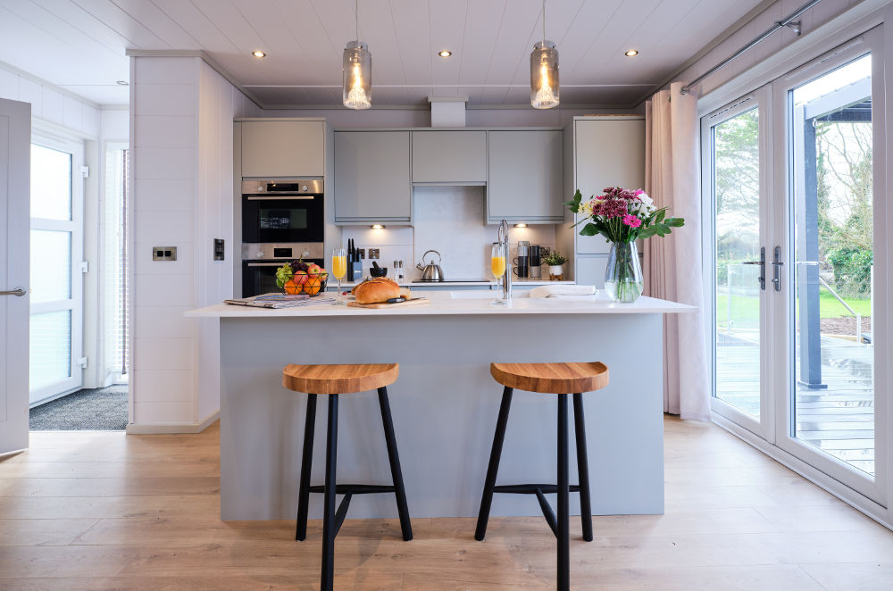 Bude Coastal Resort lodge kitchen