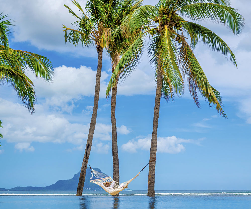 Maradiva Villas and Resort woman relaxing