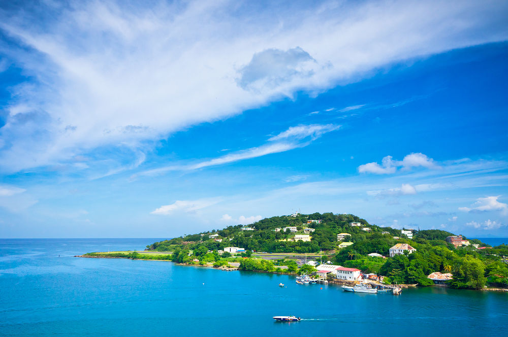 Beautiful view of Saint Lucia Caribbean Islands