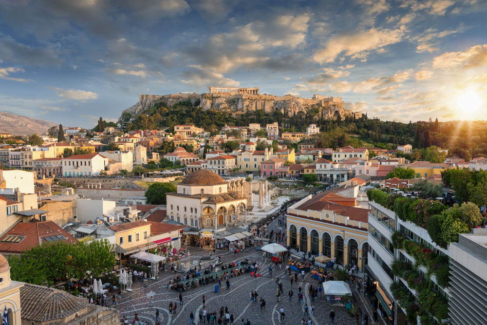 Athens sunset 