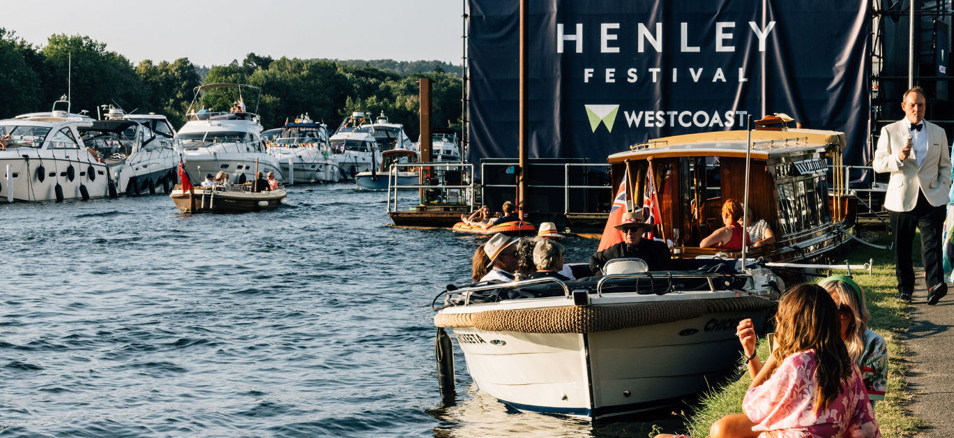 the Henley Festival on water