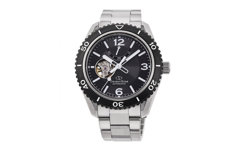 Orient Star Sports Semi-skeleton Black Dial Watch