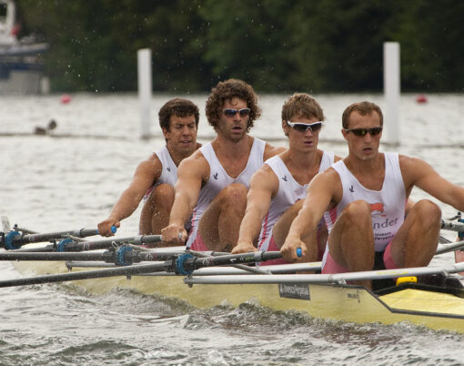 The Leander Club in action on day 2 of the Henley Royal Regatta 2010 held on the River Thames.