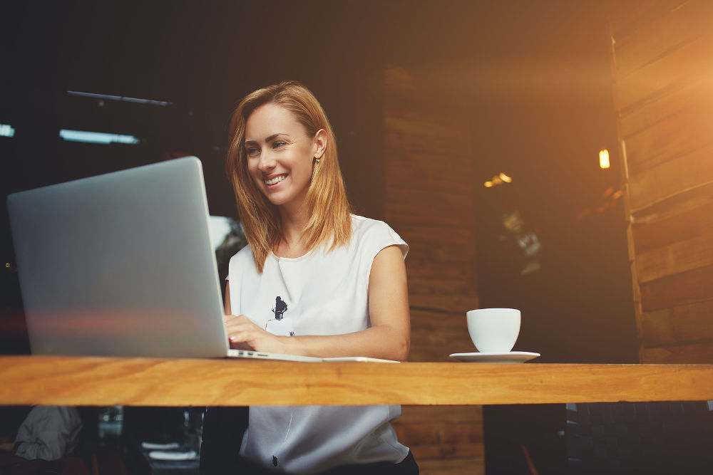 woman on laptop