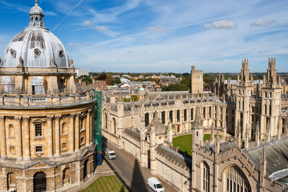 Radcliffe Camera and All Souls College Oxford University. Oxford UK