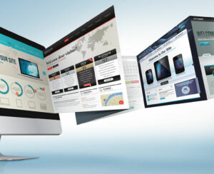 Web design concept for presentation, banner, advertising