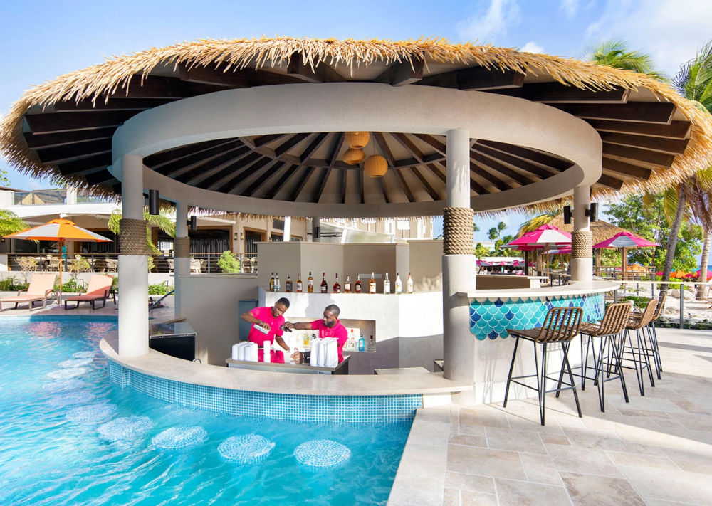 o2 barbados pool bar