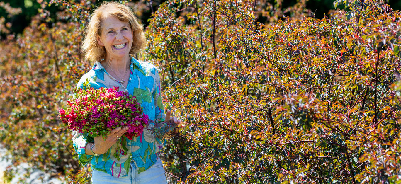 Rosebie Morton, the founder of The Real Flower Company