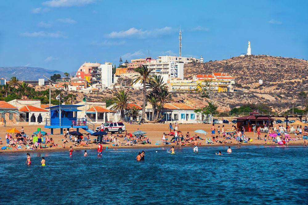 Coastline of Costa Calida in Murcia region