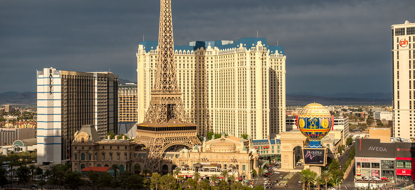 Aerial view of Las Vegas Boulevard on April 7, 2011 in Las Vegas