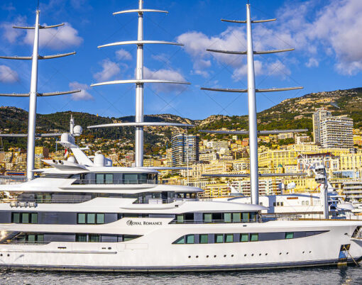Main marina of Monte Carlo with luxury yachts and sail boats. Hight quality photo