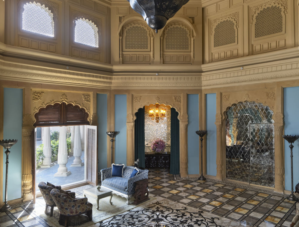 raffles jaipur lobby