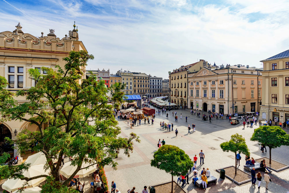 Krakow old town squar