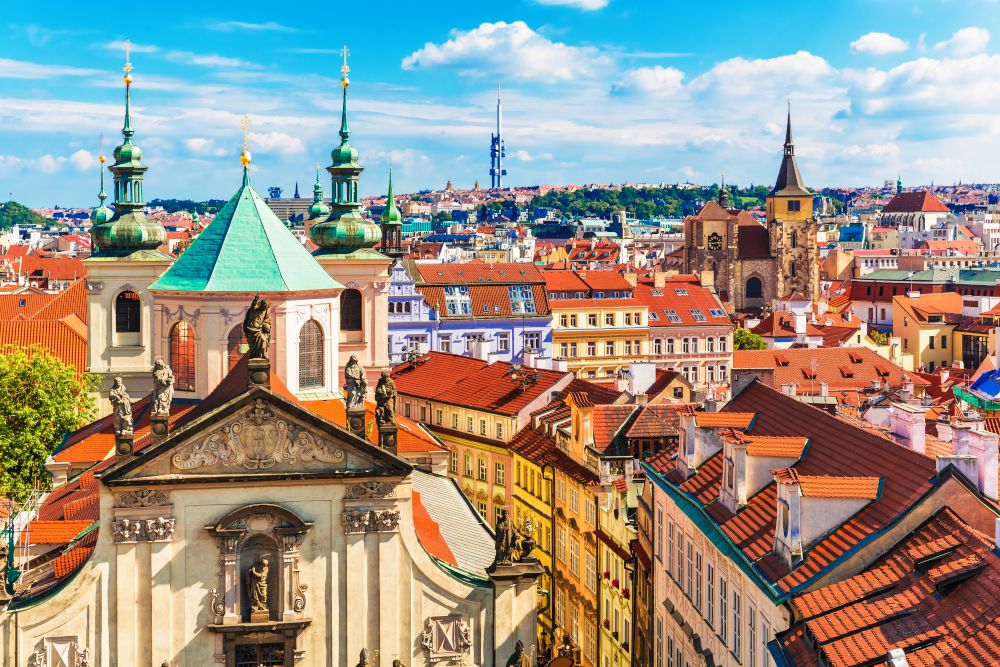 Prague rooftops 