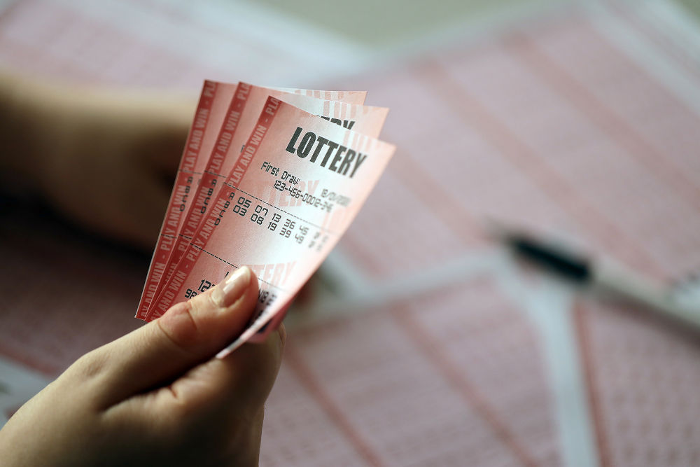 Filling out a lottery ticket