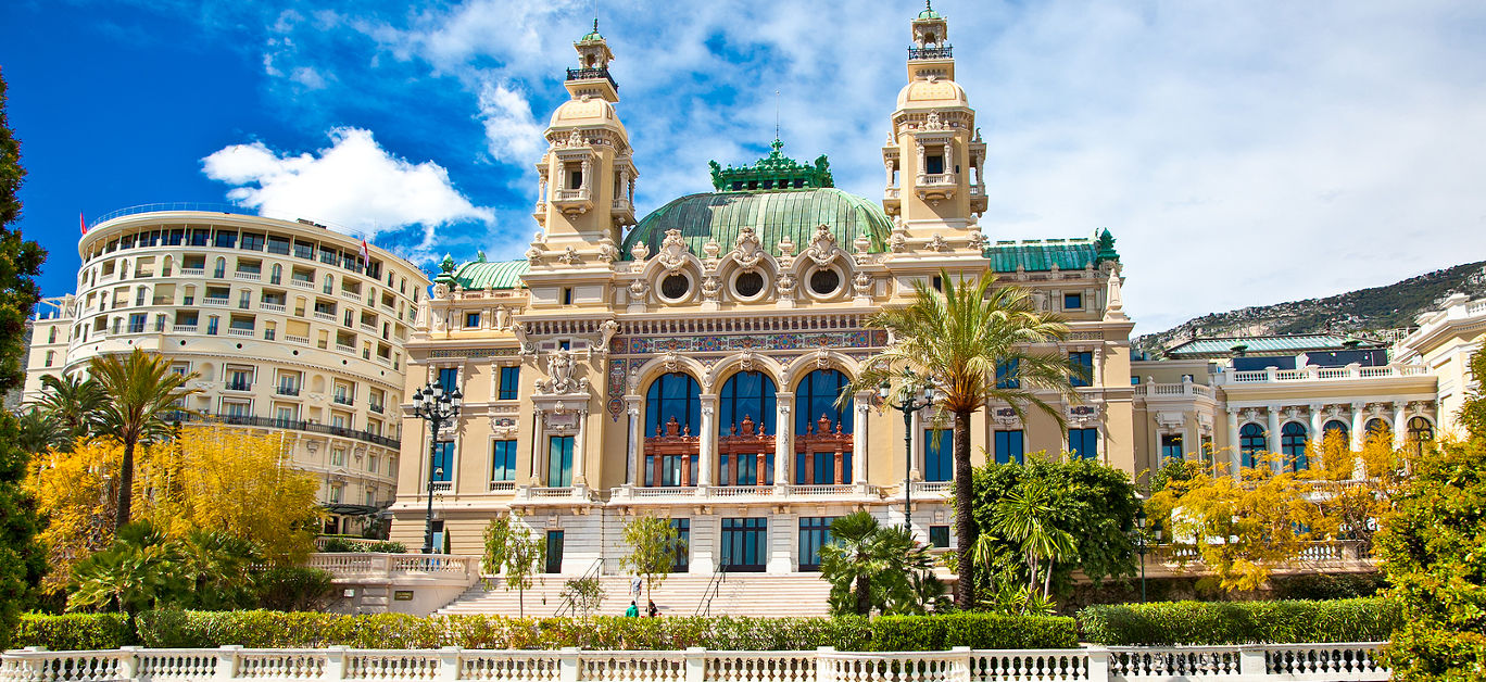 Front of the Grand Casino in Monte Carlo, Monaco.