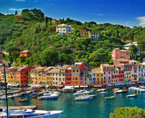 Portofino, Italy. stanning view of bay