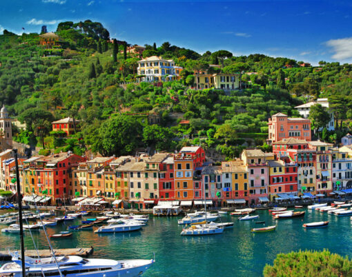 Portofino, Italy. stanning view of bay