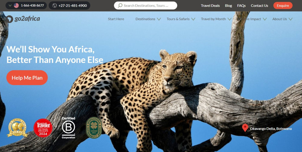 Go2africa screenshot