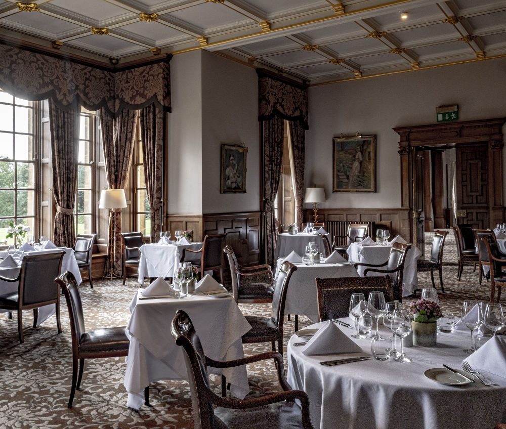 Leven Restaurant at Crathorne Hall Hotel interior