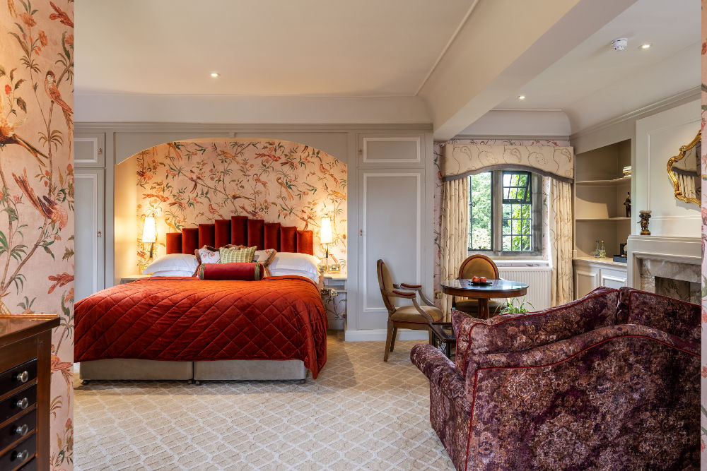 Mallory Court Hotel and Spa master suite bedroom