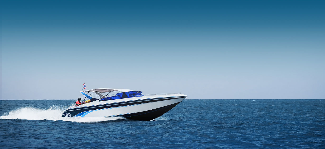 A photo of a speed motor boat