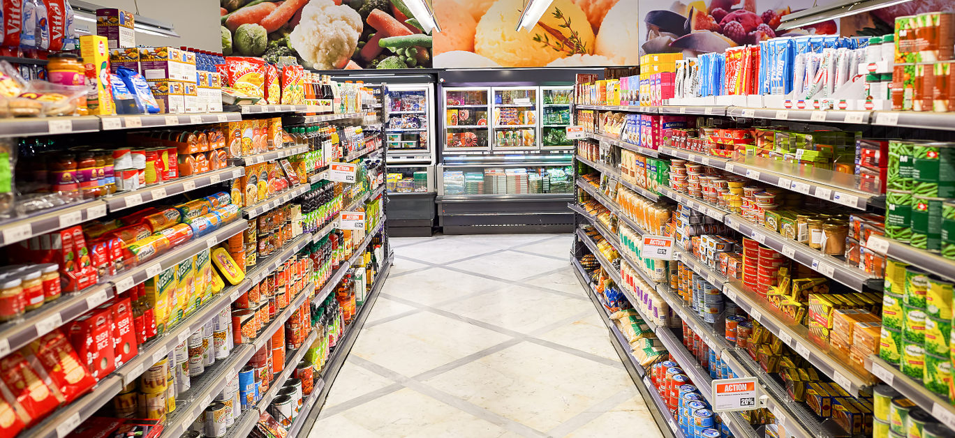 supermarket shelf