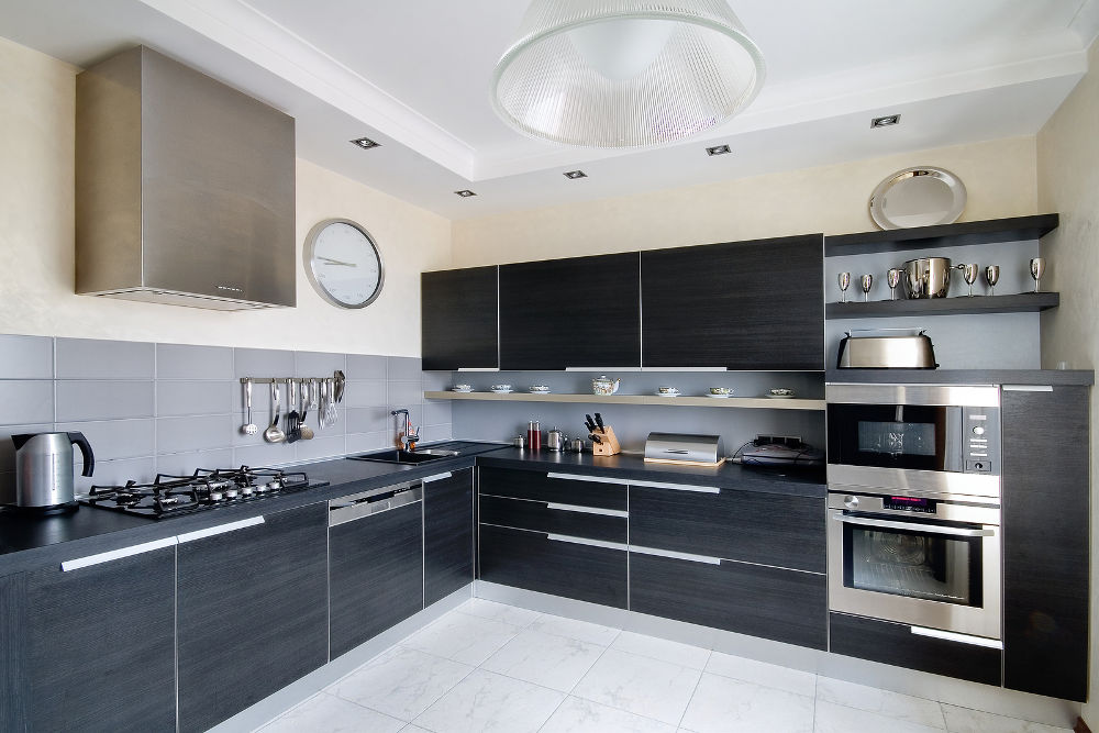 Interior of modern kitchen in a private house