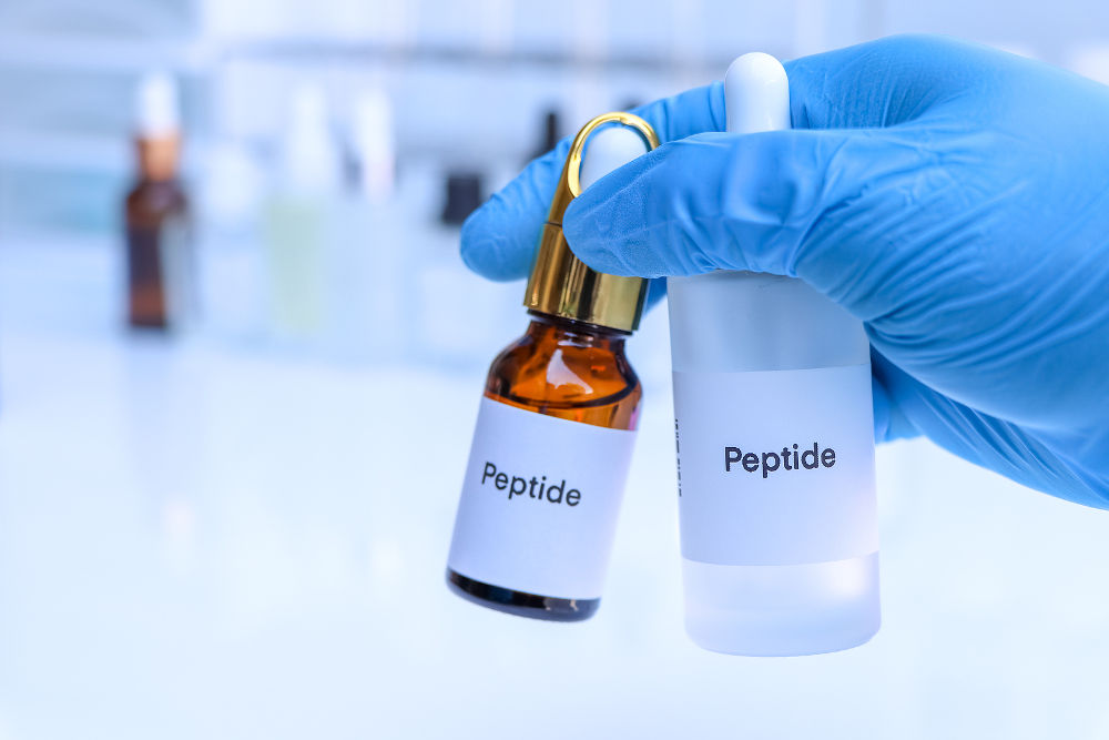 peptide in a bottle, chemical ingredient in beauty product, skin care products