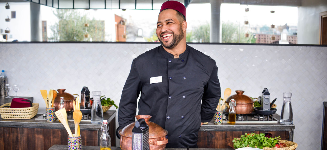 Head Chef Houssam Laasiri at Fez Cooking School