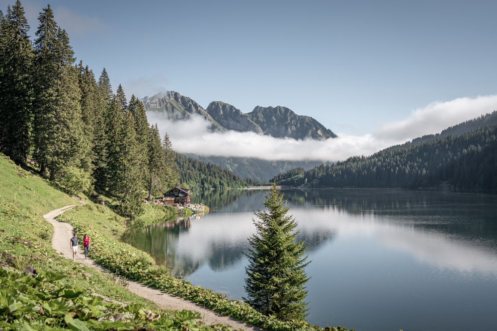 The picturesque hills of Gstaad