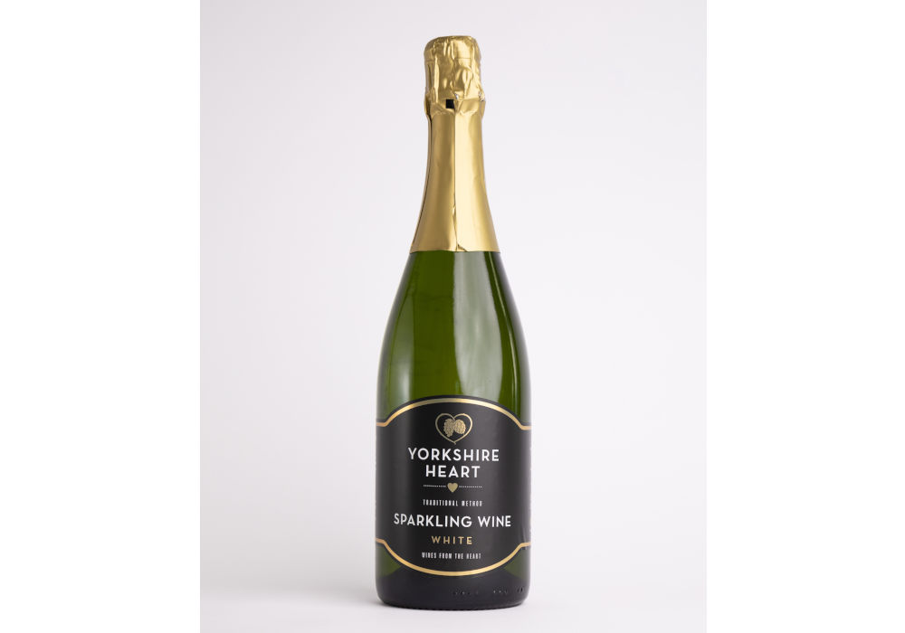 Yorkshire Heart Vineyard sparkling white wine