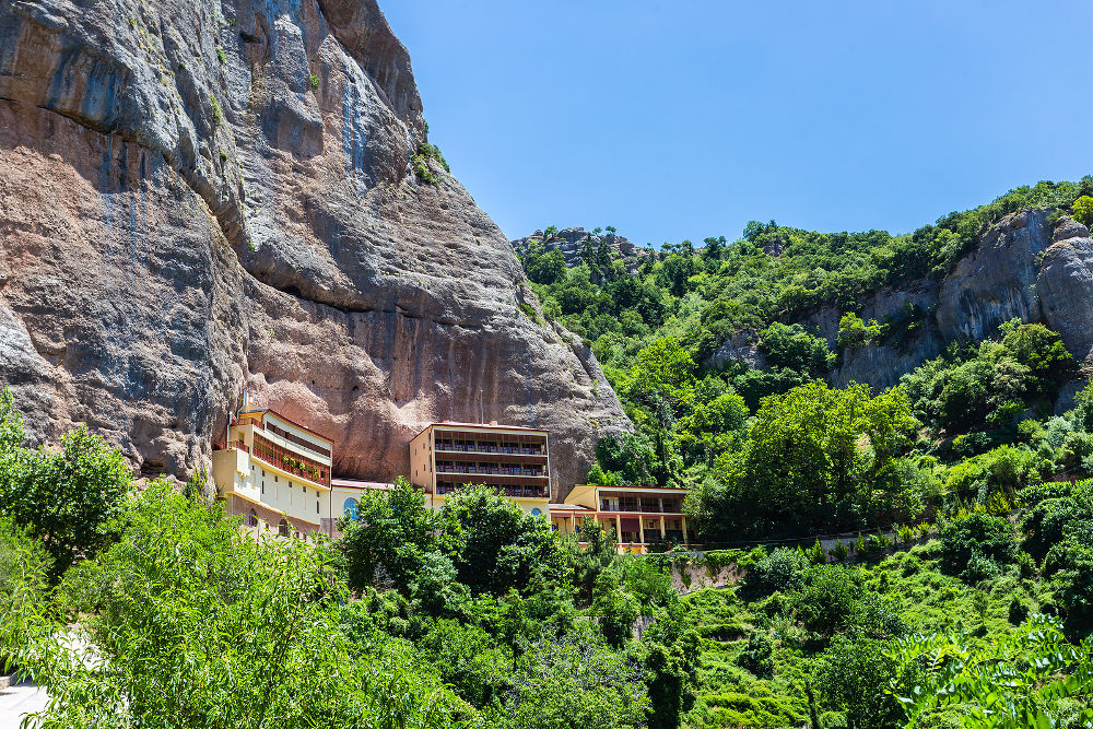 Mega Spileo or Monastery of the Great Cavern near Kalavrita, Peloponnese, Greece