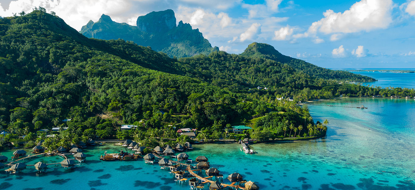 Mount Otemanu, Bora Bora, French Polynesia, Tahiti, South Pacific Ocean