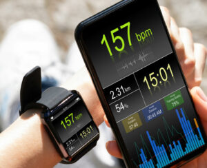 Smart Watch Health Gadget For Running. Runner App