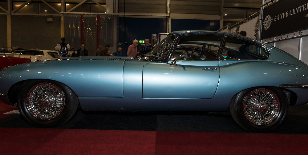 A British sports car Jaguar E-Type 4.2 DHC 1967