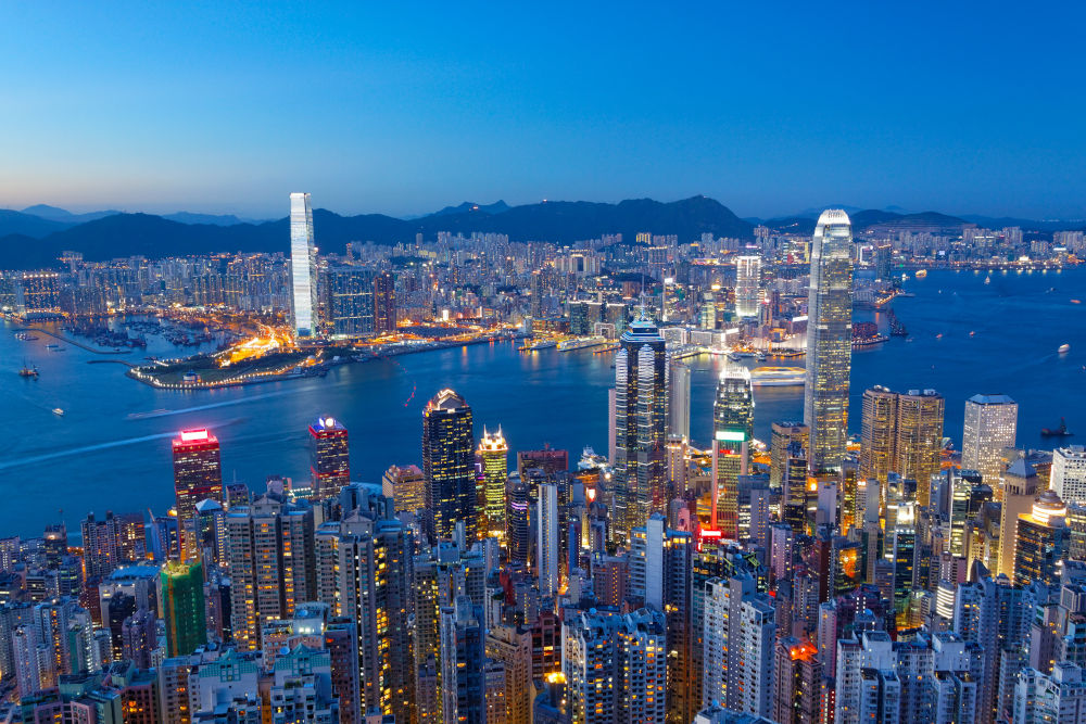 Hong Kong at night