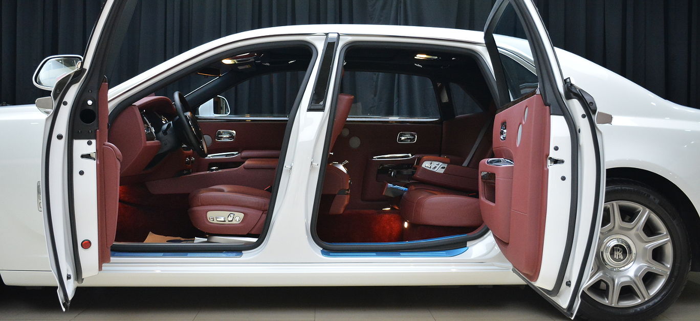 Rolls Royce Ghost interior on July 13, 2019 in Bonifacio Global City, Taguig, Philippines.