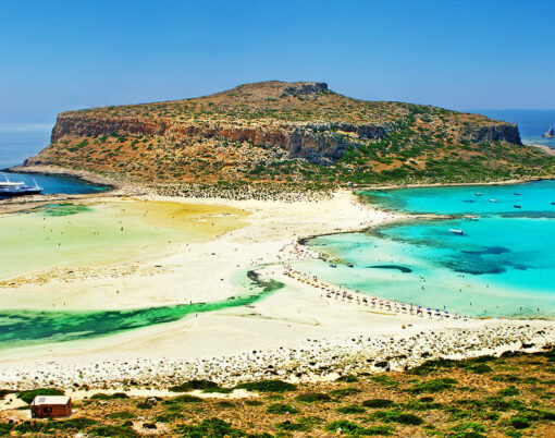 amazing view of Balos bay, Gramvousa (Crete, Greece)